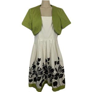 Jessica Howard Size 8 Dress Sleeveless With Jacket